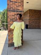 Alieva Dorra Floral Chiffon Dress (Yellow) Review