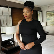 Alieva Elvia One Sleeve Midi Dress (Black) Review