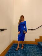 Alieva Lilia Tie Waist Bandage Dress (Royal Blue) Review