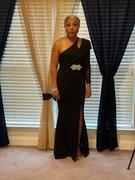 Alieva Abigail One Sleeve Maxi Dress (Black) Review
