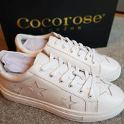 Cocorose London Hoxton - White with White Stars Leather Trainers Review