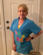 sunshinesisters Be Kind Light Blue Scrub Top Review