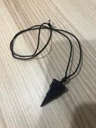 Bits N Piece Co. Starry Sky Geometric Blue Sandstone Pendant Necklace - Pyramid Review