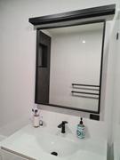 Luxe Mirrors Milan Metal Black Frame Bathroom Mirror 75cm x 90cm Review