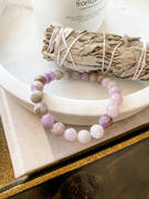 Lily Rose Jewelry Co Amethyst Lavender Sage Matte Queen Intuition 8mm Stretch Bracelet Review