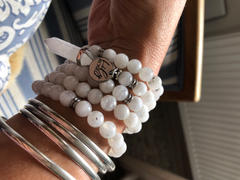 Lily Rose Jewelry Co Limited Edition Rainbow Moonstone Miracles & Universal Energy 108 Stretch Mala Necklace Bracelet Review