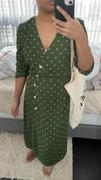 Simple Retro Jade Chiffon Tea Dress Review