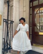 Simple Retro Fiona Cotton White Midi Dress Review