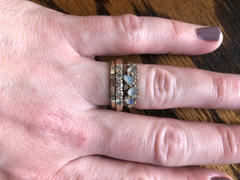 local eclectic 14KT Gold Rainbow Moonstone & Diamond Woodland Fairytale Ring Review
