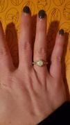 local eclectic Fiona Ring in Gold with White Opal & CZ Review