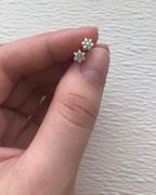 local eclectic Blue Opal & Diamond Dainty Daisy Studs Review