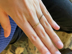 local eclectic Solid Gold Chain Link Ring Review
