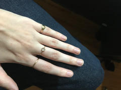 local eclectic Solid Gold Shimmering White Sapphire Ring Review