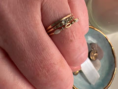 local eclectic Solid Gold Triple Opal and Diamond Band Review