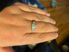 local eclectic Moonstone Deco Ring in Silver Review