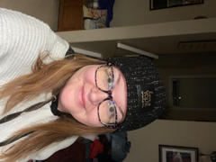 Love Your Melon Black Metallic Rose Gold Yarn Beanie Review