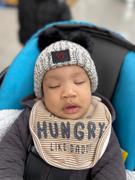 Love Your Melon Mickey Mouse Baby Red Foil Outline Black Speckled Double Pom Beanie Review