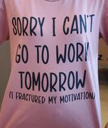 Peachy Sunday Sorry I Can't Go To Work Tomorrow Tee Review