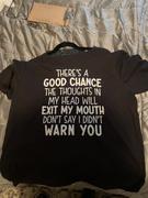 Peachy Sunday There's A Good Chance The Thoughts In My Head Will Exit My Mouth Tee Review