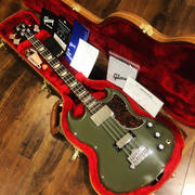Chicago Music Exchange Gibson USA SG Standard Bass Olive Drab w/Tortoise Pickguard Review
