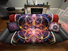 Pumayana Om Cushion Cover | 18 x 18 In Throw Pillow Cover | Aum Sangha Review