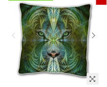 Pumayana White Tiger Cushion cover | 18 x 18 Throw Pillow Cover | Handmade | Sinha Review