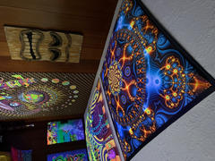 Pumayana UV Ink Blacklight Psychedelic Tapestry | DNA Wall Hanging | Trippy Art | Cactivated DNA Review