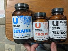 UMZU Gynecomastia Solution Bundle: Testro-X, Sensolin, Betaine, Cortigon, & Choline Review