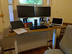 Desky® Desky Dual Rubberwood Sit Stand Desk Review