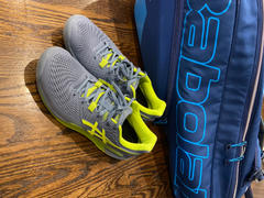 RacquetGuys Asics Gel Resolution 9 Wide Men's Tennis Shoe (Blue/Green) Review