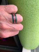Minter and Richter Designs No Drama Here! | Green and Pink - Titanium Wedding Ring Review