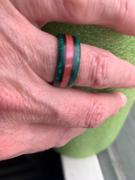 Minter and Richter Designs No Drama Here! | Green and Pink - Titanium Wedding Ring Review