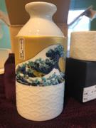 JAPAN KUTANI SHOP Hokusai Wave Kutani Sake Cylinder Review