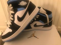 Double Boxed Nike Air Jordan 1 Mid Royal Black Blue (W) Review