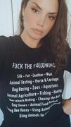 Sophia Jazmine Vegan Activist t-shirt- Women's Apparel Review