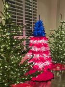 Riverbend Home Artificial Tree Centennial Pine 700 Red Clear Blue 6.5 Feet Red/White/Blue PVC Winter Review