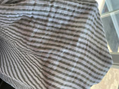 Little Unicorn Cotton Muslin Swaddle Blanket - Grey Stripe Review