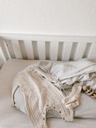 Little Unicorn Cotton Muslin Crib Sheet - Grey Plaid Review