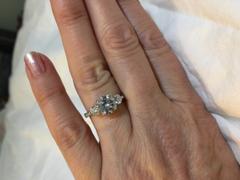 Kobelli Forever One (D-F) Moissanite and Diamond Three Stone Engagement Ring 2 CTW 14k White Gold Review