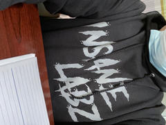 Insane Labz Black Hoodie With Gray Insane Labz Logo Review