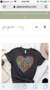 Piper + Ivy bright flower heart unisex tee Review