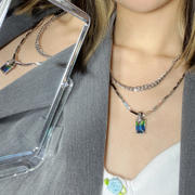 BLACKHEAD Jewelry Neon Jungle Tourmaline Charm Double Chain Necklace Review