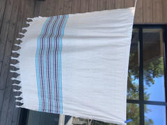 Saaren Taika Shop Hamam-pyyhe! Pellava Turkoosi! - Koko 95x180cm, 60% pellavaa 40% puuvillaa, paino 310g  - Saaren Taika Review