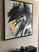 Inspiring Elegance Black & Gold Abstract Painting Review