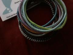 Stefanie Wolf Designs Recycled Flip Flop Bangle Bracelet, Set of 12 Review