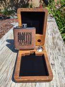 LilyCraft Leather Hip Flask Personalized Groomsmen Gift Set with Wooden Box Review