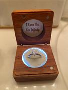 LilyCraft LED Light Ring Box with personalised engraving. Review
