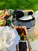 little white dish Black Textured Rectangular Plate with White Rim-Set of 4 Review