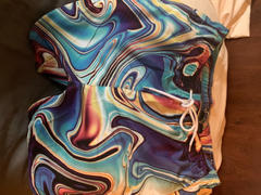 kayzers Abstract Liquid Paint Swirls Psychedelic Festival Edm Rave Lsd Dmt Swim Trunks Beach Shorts Review
