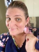 Glam by Sam Whiting Pink Holo Petals // Leather Earrings Review